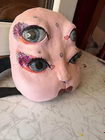 İdman və istirahət: Yüngül gilden el ile hazirlanmis Melanie Martinez Halloween masqasi — 2