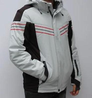 Zimske jakne: Muška zimska jakna sa kapuljačom - Boja: svetlosiva sa crnim — 21