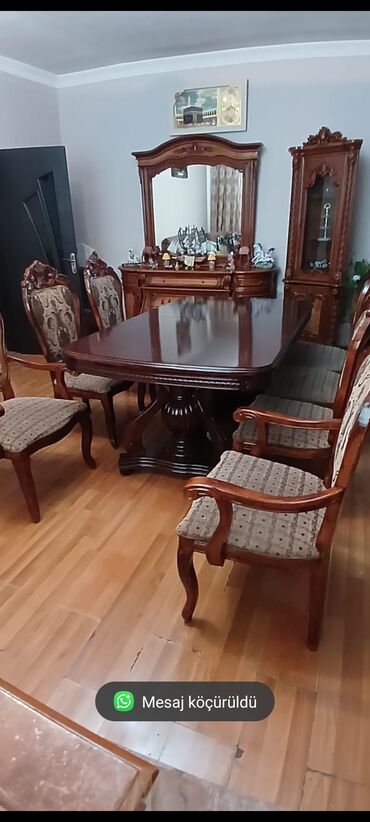 Dolablar: Masa dəsti👇Qiyməti:*400* man. Yeni kimidir. 7 oturacaqlıdır