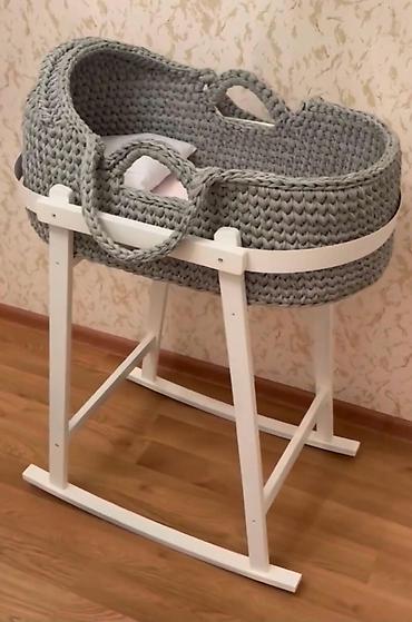 chicco besik: Beşik səbəti + taxta yelləncək altlıq dəsti - Material: qalın toxunma — 2