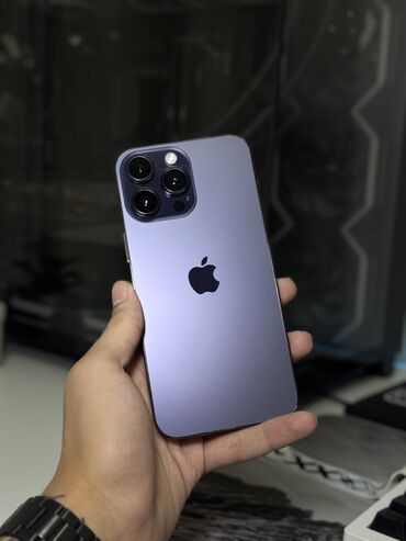 айфон 14 про макс цена джалал абад: IPhone 14 Pro Max, Б/у, 512 ГБ, Deep Purple, Зарядное устройство, 100 %