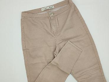 czarne klapki deichmann: Denim Co, Spodnie materiałowe damskie, rozmiar L — 1
