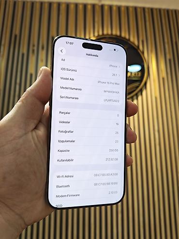 ipad pro m5: IPhone 16 Pro Max, 256 GB, Desert Titanium, Face ID, Sənədlərlə, Zəmanət — 2