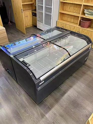 Профессиональная морозильная бонета с раздвижными стеклянными крышками