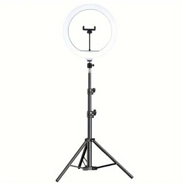Telefon üçün tripodlar: Halka LED işıq və üçayaq stativli kontent yaradıcısı dəsti - 10–12 — 4
