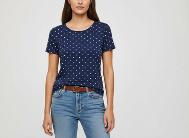 czarne t shirty damskie oversize: H&M, Футболка жіноча, розмір L