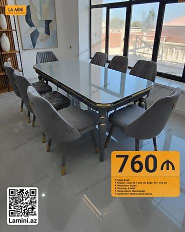 Ev və bağ: Masa dəsti - Mexanizm: Açılan - Ölçülər: Açıq 90×200 sm, bağlı 90×160 — 1