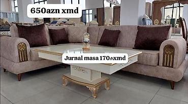 Divan və masa dəstləri: Künc divan və jurnal masası dəsti - Künc divan: geniş oturma sahəsi — 1