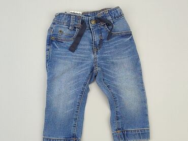 vinted kombinezon dziecięcy: Denim pants, 9-12 months, condition - Very good