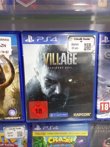 PS3 (Sony PlayStation 3): PlayStation 4 üçün Resident Evil Village oyunu. Qorxu və aksiyanı