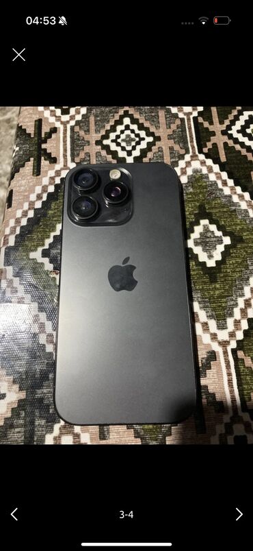 paltaryuyan ve qurudan masinlar: IPhone 16 Pro, 128 GB, Black Titanium, Face ID