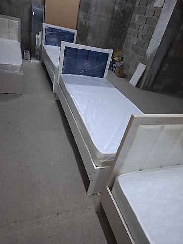 Односпальные кровати: Односпальная кровать, Новый, С мягким изголовьем, длина - 2 см — 13