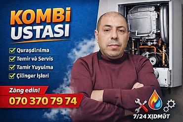 Kombi ustası xidməti Peşəkar kombi xidmətləri: - Quraşdırılma - Təmir