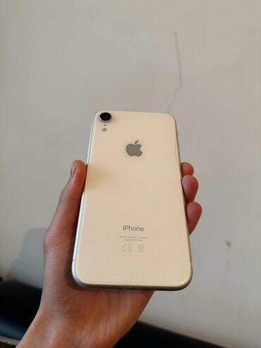 Apple iPhone: IPhone Xr, Б/у, 256 ГБ, Белый, Чехол, Коробка, 80 %