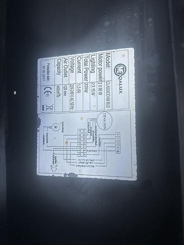redmi c 15: Qalux mətbəx aspiratoru. Model: CLASSICO 60 BLD Rəng: qara Tip — 4