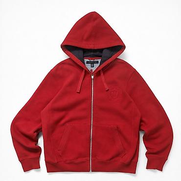 nike tech flecce: Мужская толстовка, M, Tommy Hilfiger, Б/у, цвет - Красный, Самовывоз, Платная доставка — 1