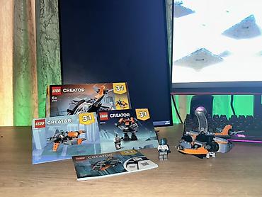 LEGO tipli konstruktor dəstləri: 🟢 Famous Car World – Klassik Muscle Car 🏁 Əfsanəvi klassik — 8