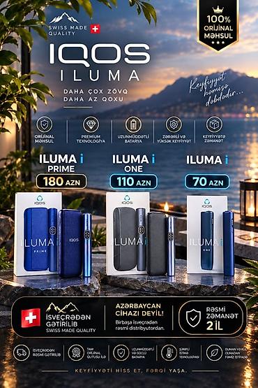 iluma prime: IQOS ILUMA — İsveçrə istehsalı, 100% orijinal məhsul. Daha çox zövq — 1