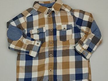 koszule w kratę dla chłopca: Блузка, H&M, 12-18 міс., стан - Хороший