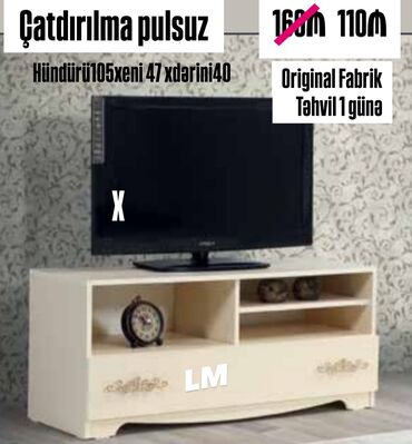 Dolablar: *Tv_Stend/ tv altı* _*EMDİRİMLƏ*_ Qiymət : *110₼* ➡️Məhsul yeni