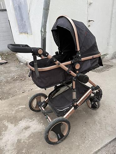 Коляски: Коляска, цвет - Черный, Б/у — 7