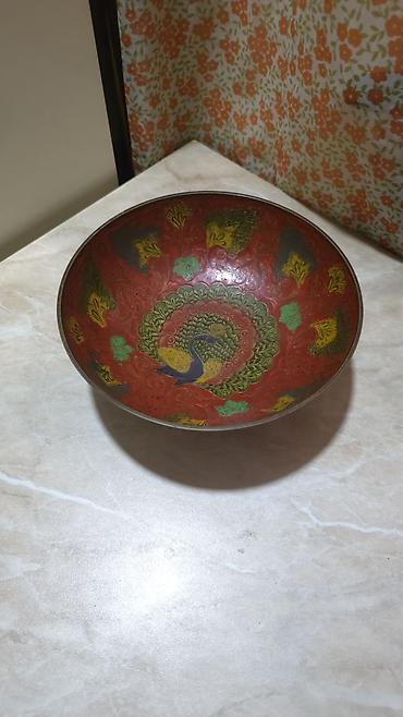 kasa: Metal ayaqlı dekorativ Hindistan kasa - Material: metal gövdə, iç — 2