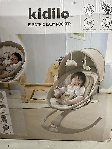 usaq ucun kreslolar: Kidilo Electric Baby Rocker – elektrikli beşik/sallanacaq kreslo — 1