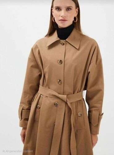 женские плащи: Plaş, Balenciaga, XL (EU 42), rəng - Qəhvəyi