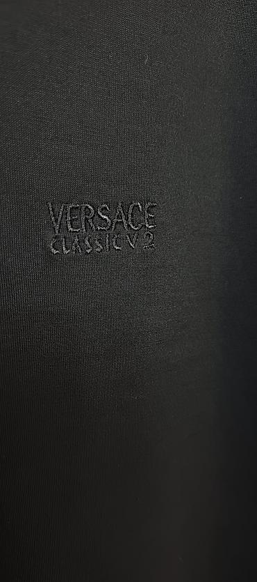 майк: Мужская футболка, Versace, 2XL, цвет - Черный — 4