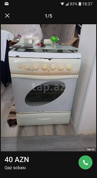 cuqun soba: Qaz sobası – 4 gözlü, şüşə qapaqlı üst hissə - Üst hissə: 4 qaz ocağı — 3