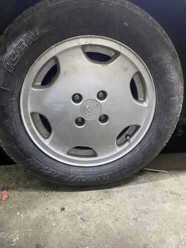 диска балон: Дөңгөлөктөр монтажда 195 / 65 / R 15, Кыш, Колдонулган, Комплект, Жеңил унаалар, Куйма, тешиктери - 4
