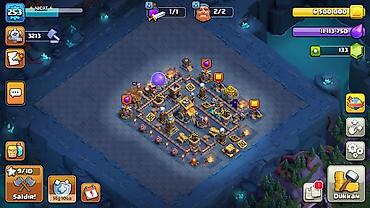 Budkalar, köşklər: Clash of Clans oyun hesabı .her sey maksdı birdene pul yerleri max — 3