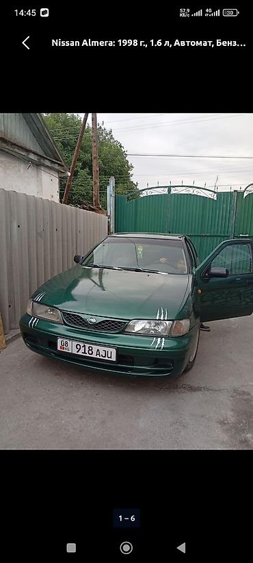 1998: Nissan Almera: 1998 г., 1.6 л, Автомат, Бензин, Седан — 1