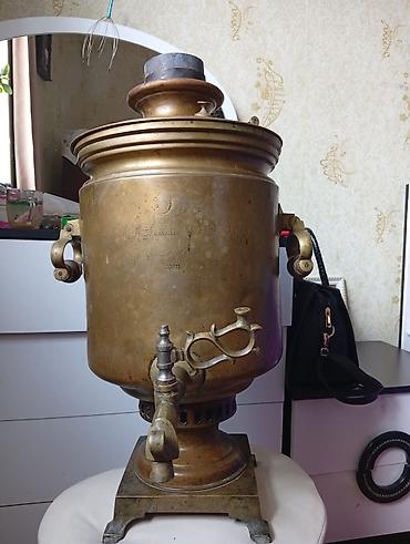 Искусство и коллекционирование: Старинный самовар, 1879 год, Латунь — 4