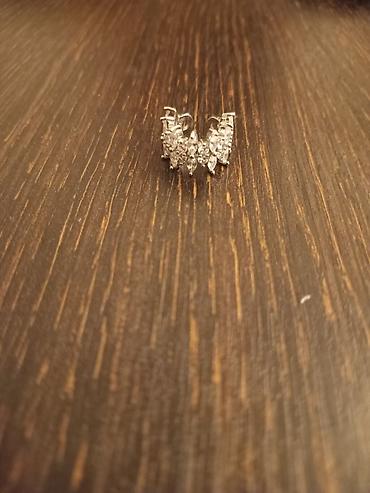 Бижутерия: Gümüş rəngli ear cuff (deşik tələb etmir) - Model: qulaq qığılcım — 2
