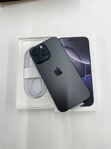 mini iphone: IPhone 16 Pro Max, Б/у, 256 ГБ, Black Titanium, Коробка, 89 % — 1