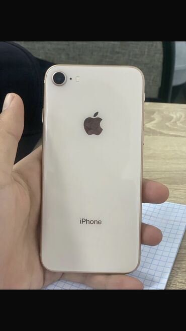 iphone 13 бишкек цена: IPhone 8, Колдонулган, 256 ГБ, Алтын, Заряддоочу түзүлүш, 100 %