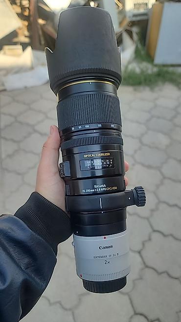Телеобъектив Sigma 70–200mm f/2.8 APO DG HSM OS + телеконвертер Canon