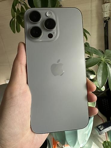 Apple iPhone: IPhone 15 Pro Max, Б/у, 256 ГБ, Natural Titanium, Чехол, Коробка, 88 % — 5