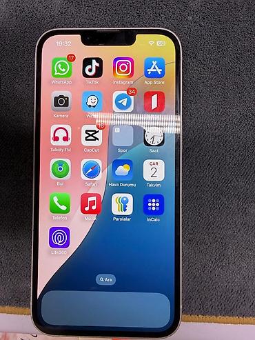 IPhone 13, 128 GB, Ağ, Face ID