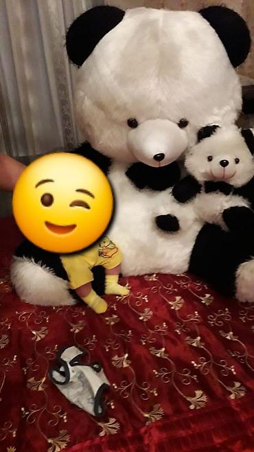 danisan kukla: Böyük ölçülü panda plyuş oyuncaq - Nəhəng panda ayısı – ağ-qara — 1