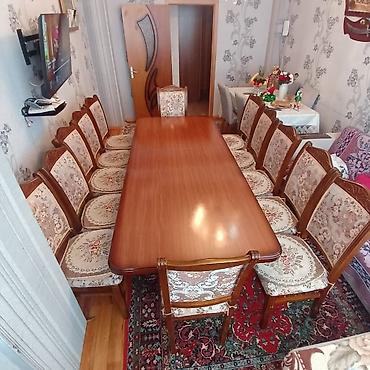 stol mebel: Masa desti 800 azn Masa 8 neferlikdir Acilanda olcusu 12 neferlik olur — 1