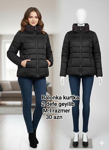 gence kurtka: Balonka.2 defe geyilib.m,l razmer. 30 azn. baha alinib — 1