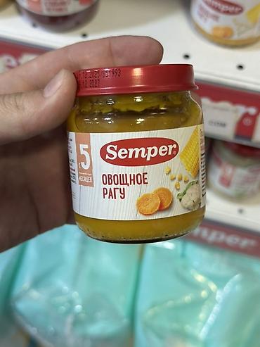 детское пюре: Детское питание Semper — овощное рагу, пюре в стеклянной баночке — 1