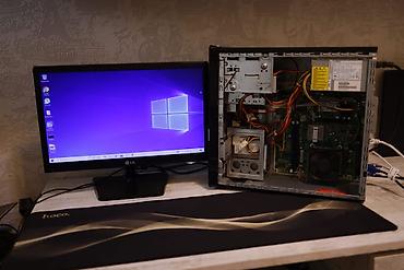 Masaüstü kompüterlər və iş stansiyaları: Yığma kompüter: Prosessor-Intel Dual Core E5800 3.2 GHz LGA 775 — 1