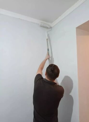 покраска стен водоэмульсионной краской цена: Покраска стен, Покраска потолков, Покраска окон, На водной основе, Больше 6 лет опыта