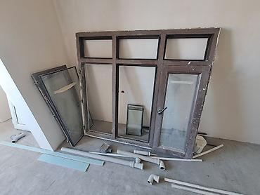 plastik dolabı: PVC pəncərə. 2 layli. 2 qat suseli. ortasi sabitdir. setqasi var. H — 3