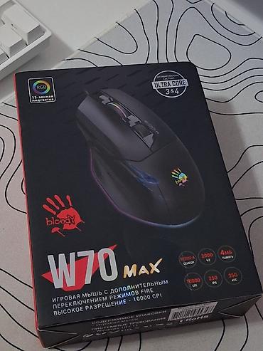 bloody: Yenidir.
Toçka makro Hədiyyə.
Cox gözəl mouse dır.
Bloody W70 Max — 1