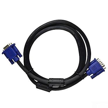 Audio və video kabellər: Kabel VGA Sipu Black 10 mSipu Black VGA kabeli, 10 metr uzunluğunda — 1