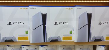 PS5 (Sony PlayStation 5): Yeni ps 5 slim 1tb yaddaş. Bundan ucuza heç yerdə yoxdur. Yalnız
